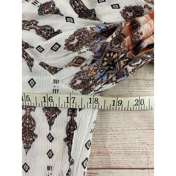 Angie Women's Cold Shoulder Bohemian Printed Tunic Blpuse - Large - Picture 5 of 10